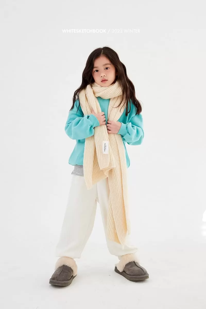 Whitesketchbook - Korean Children Fashion - #minifashionista - Rib Jogger Pants - 2