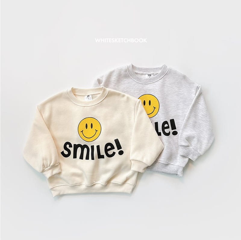 Whitesketchbook - Korean Children Fashion - #minifashionista - Smile Fleece Top Bottom Set - 10