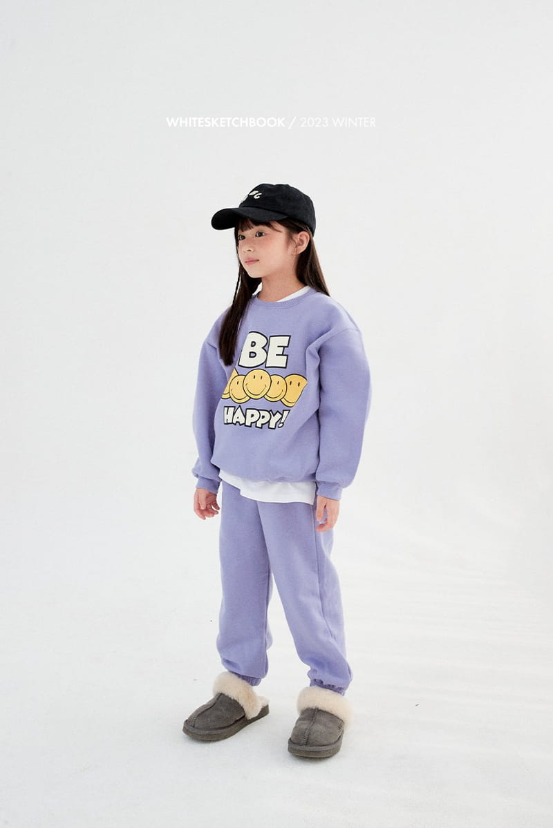 Whitesketchbook - Korean Children Fashion - #minifashionista - BE Happy Fleece Top Bottom Set - 8