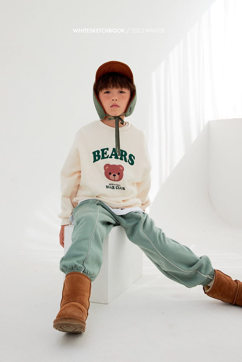 Whitesketchbook - Korean Children Fashion - #minifashionista - Fleece St Pants - 4