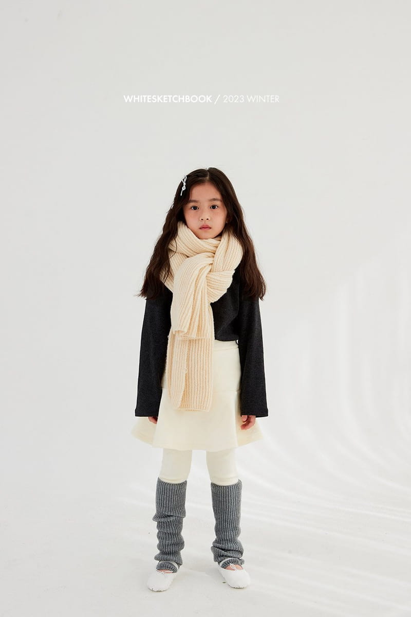 Whitesketchbook - Korean Children Fashion - #toddlerclothing - Mink Skirt Leggings - 4