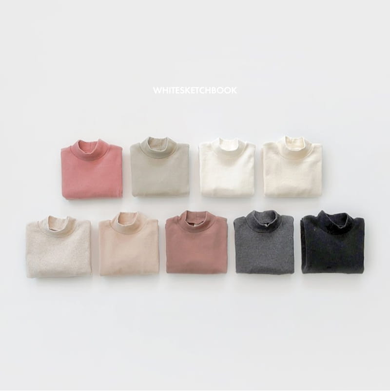 Whitesketchbook - Korean Children Fashion - #stylishchildhood - Half Neck Turtleneck Tee - 10