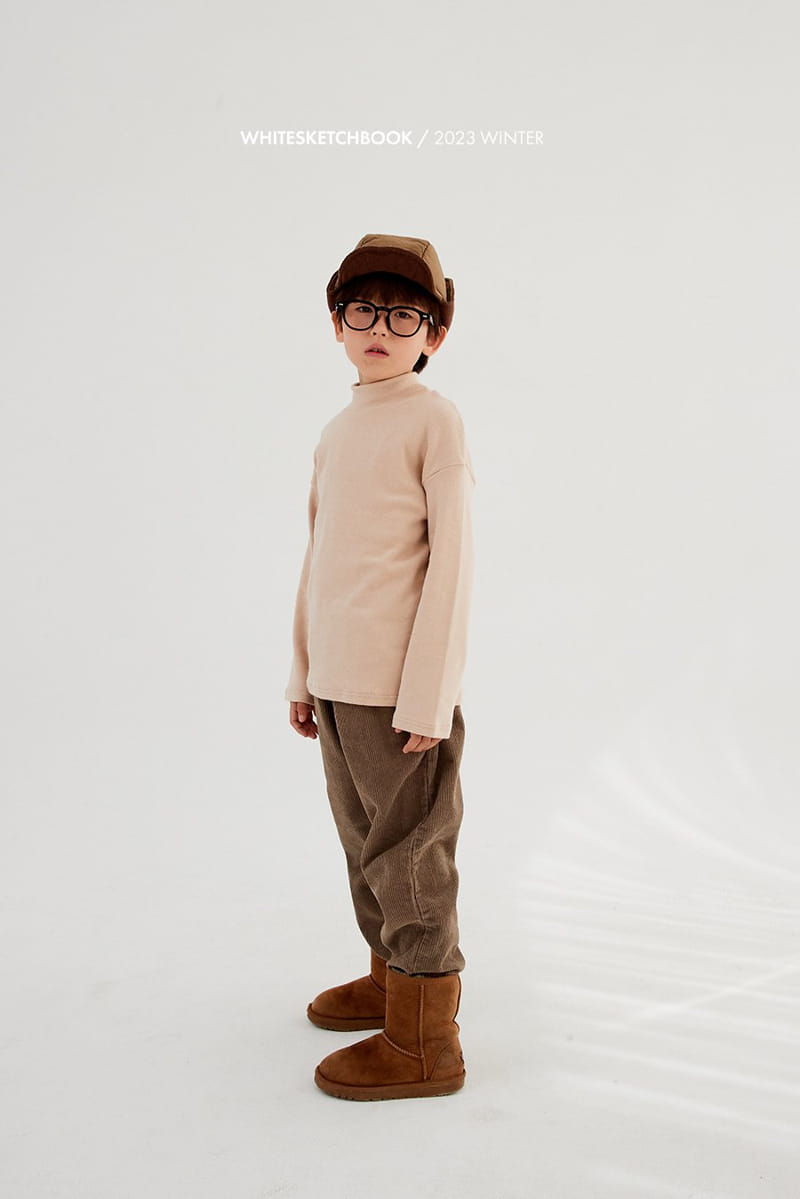 Whitesketchbook - Korean Children Fashion - #todddlerfashion - Half Neck Turtleneck Tee - 8