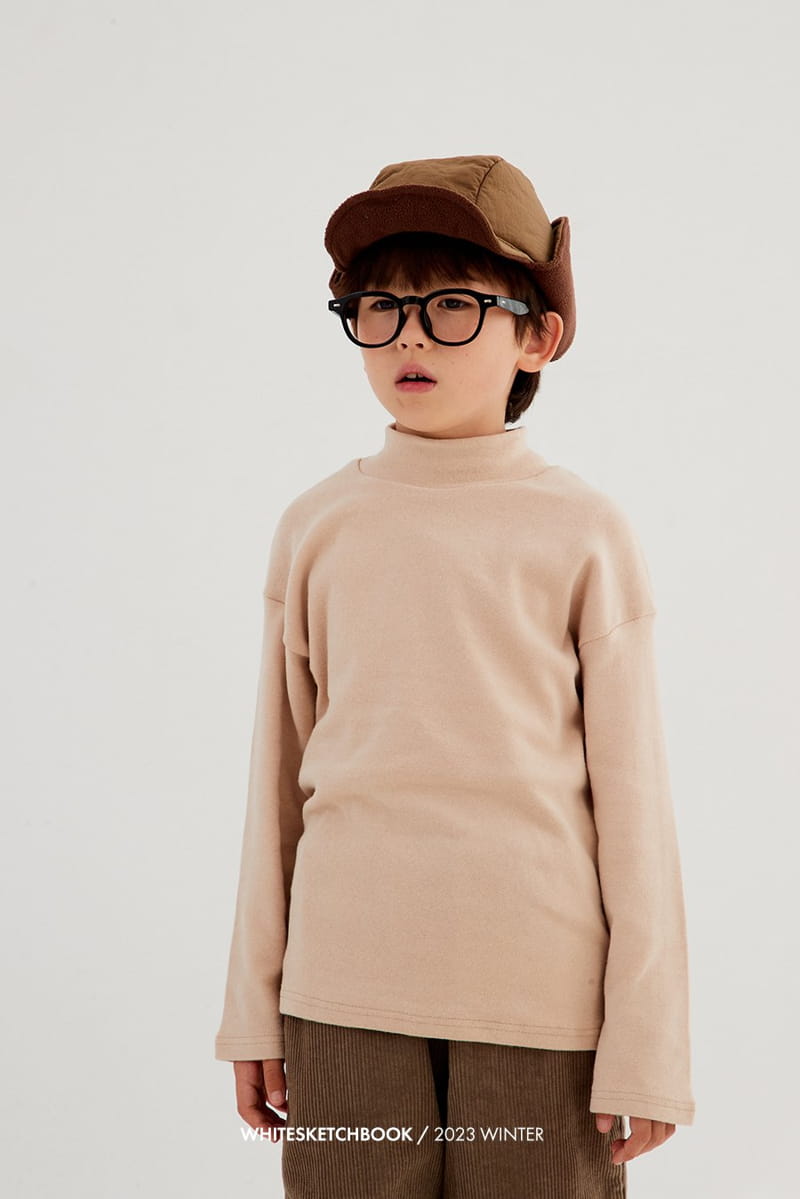 Whitesketchbook - Korean Children Fashion - #toddlerclothing - Half Neck Turtleneck Tee - 9