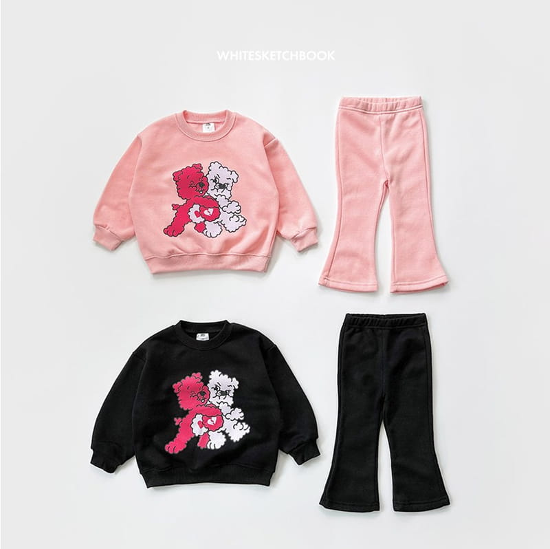 Whitesketchbook - Korean Children Fashion - #toddlerclothing - Bubble Fleece Top Bottom Set - 10