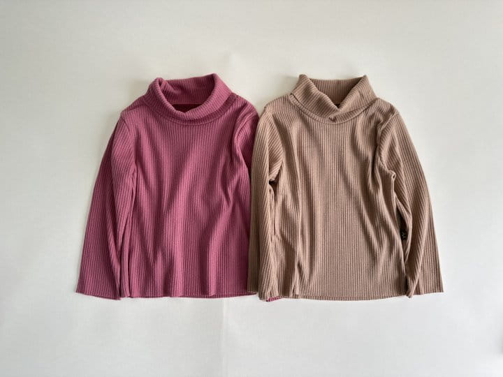 Yerooyena - Korean Children Fashion - #kidsshorts - Long Turtleneck Fleece Tee - 8