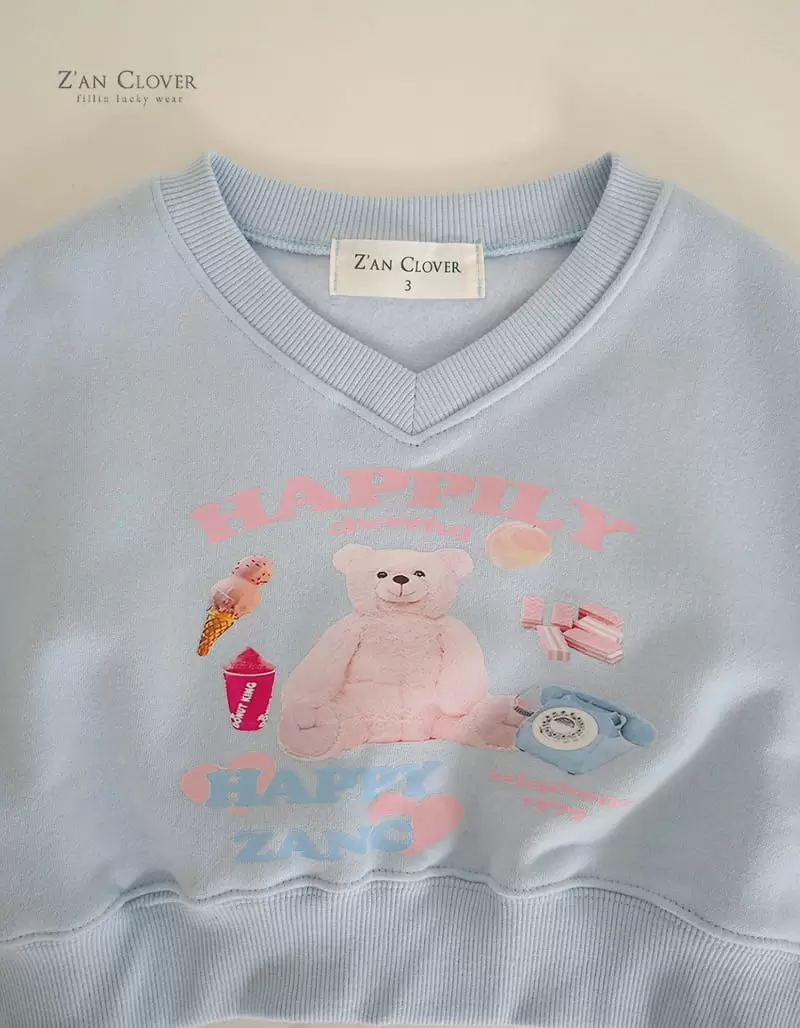 Zan Clover - Korean Children Fashion - #Kfashion4kids - Hppy Bear Sweatshirt - 10