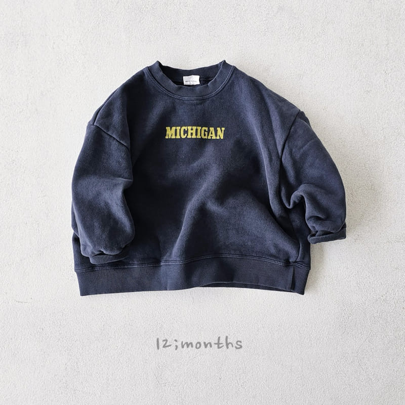 12 Month - Korean Children Fashion - #minifashionista - Michigan Sweatshirt