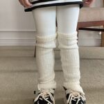 Rib Slit Warmer Leggings