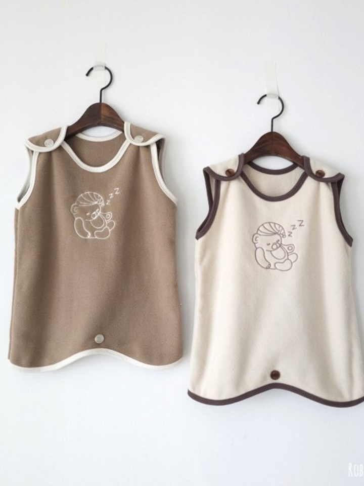 Fleece Bear Sleep Vest