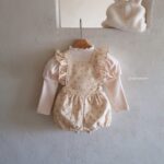 Padding Frill Dungaree Bodysuit