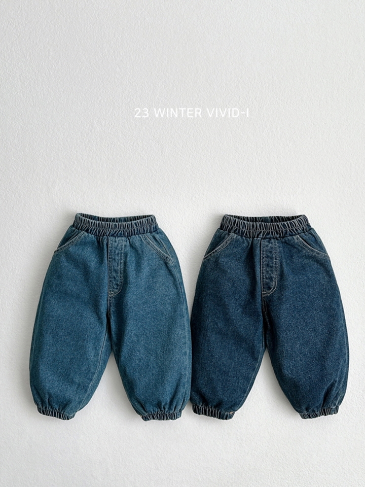 Denim Fleece Pants