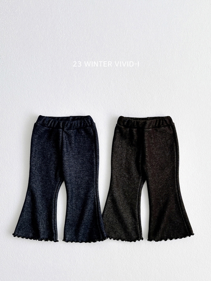 Denim Fleece Bootscut Pants