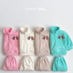 D Fleece Anorak Top Bottom Set