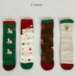 Christmas Cone Bear Socks