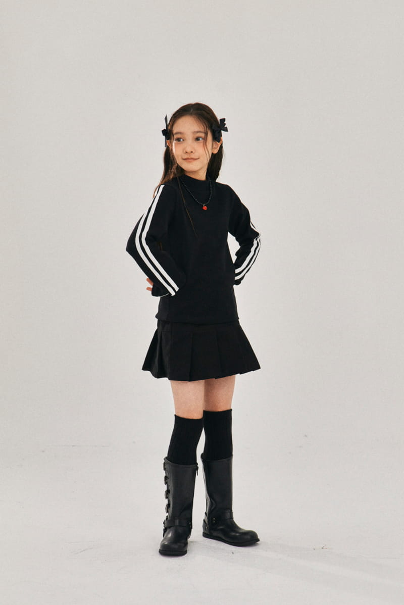 A-Market - Korean Children Fashion - #littlefashionista - Twill Peach Wrinkle Skirt - 3