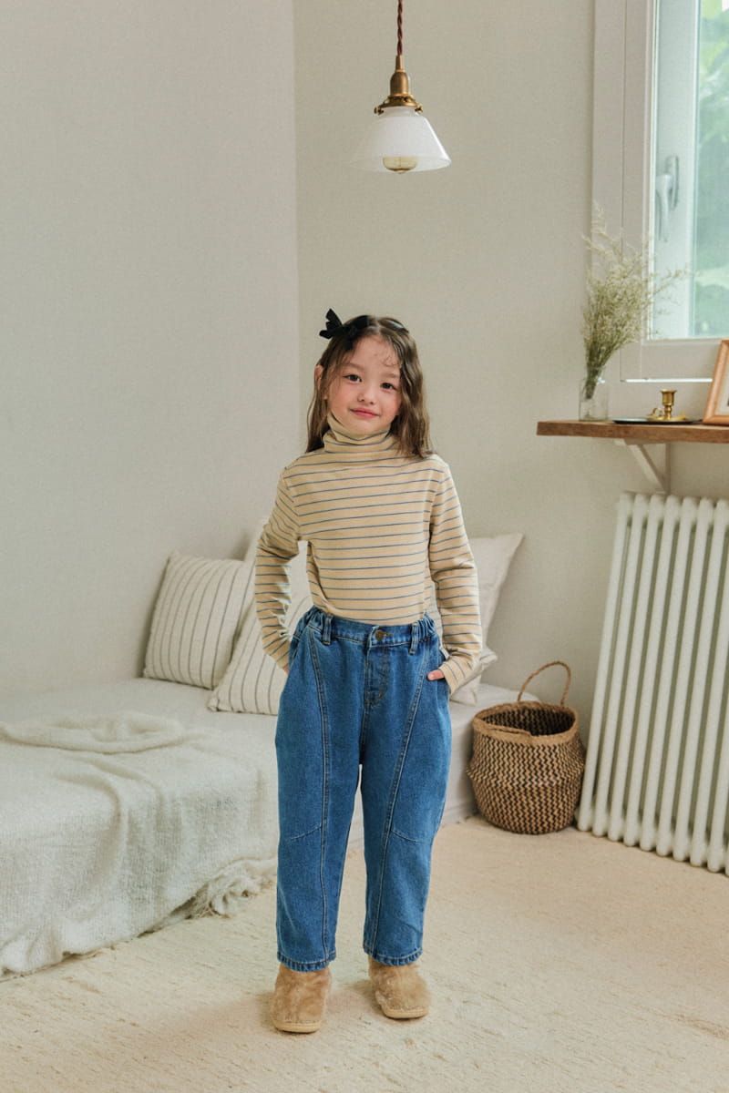 A-Market - Korean Children Fashion - #littlefashionista - Denim Jeans - 8