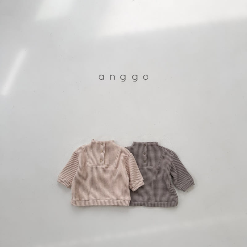 Anggo - Korean Children Fashion - #prettylittlegirls - Waffle High Neck Sweatshirt - 9