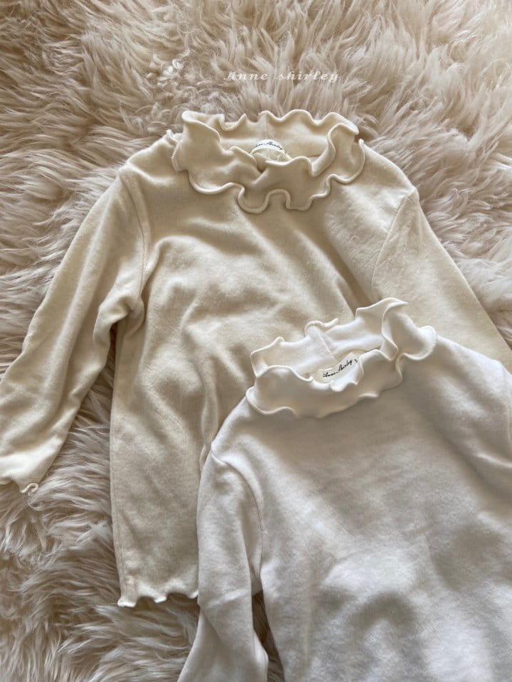 Anne Shirley - Korean Baby Fashion - #onlinebabyboutique - Angle Frill Turtleneck Tee