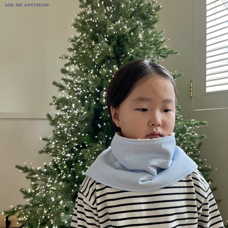 Ask Me Anything - Korean Children Fashion - #kidsshorts - Check Neck Warmer - 5