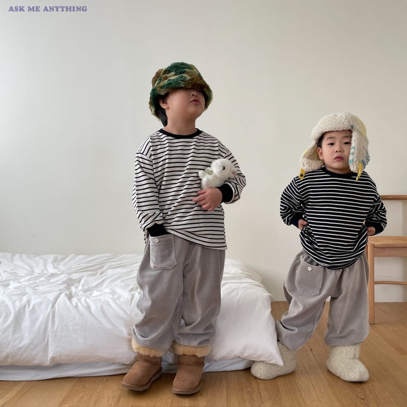 Ask Me Anything - Korean Children Fashion - #kidsstore - Bell Button Pants - 3