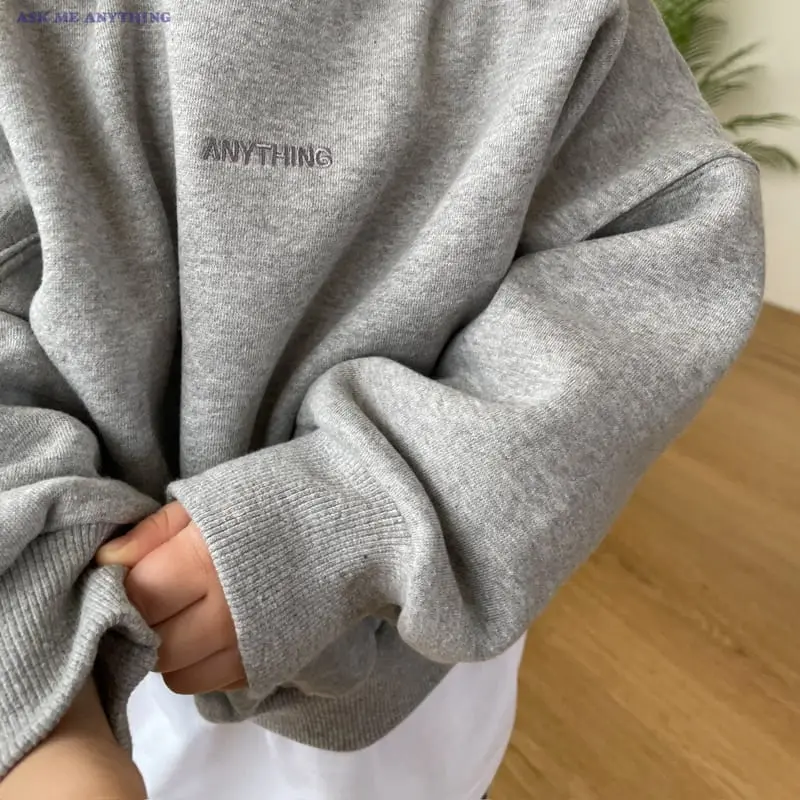 Ask Me Anything - Korean Children Fashion - #toddlerclothing - Anything Sweatshirt - 4