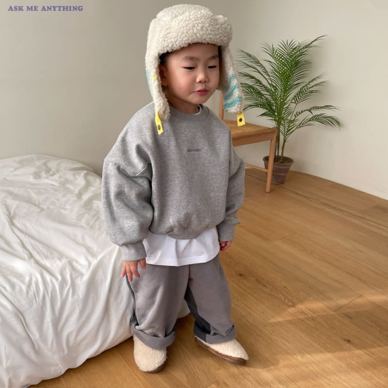 Ask Me Anything - Korean Children Fashion - #todddlerfashion - Anything Sweatshirt - 2