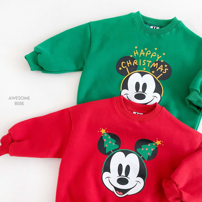 Awesome Bebe - Korean Children Fashion - #todddlerfashion - M Christmas Sweatshirt - 8