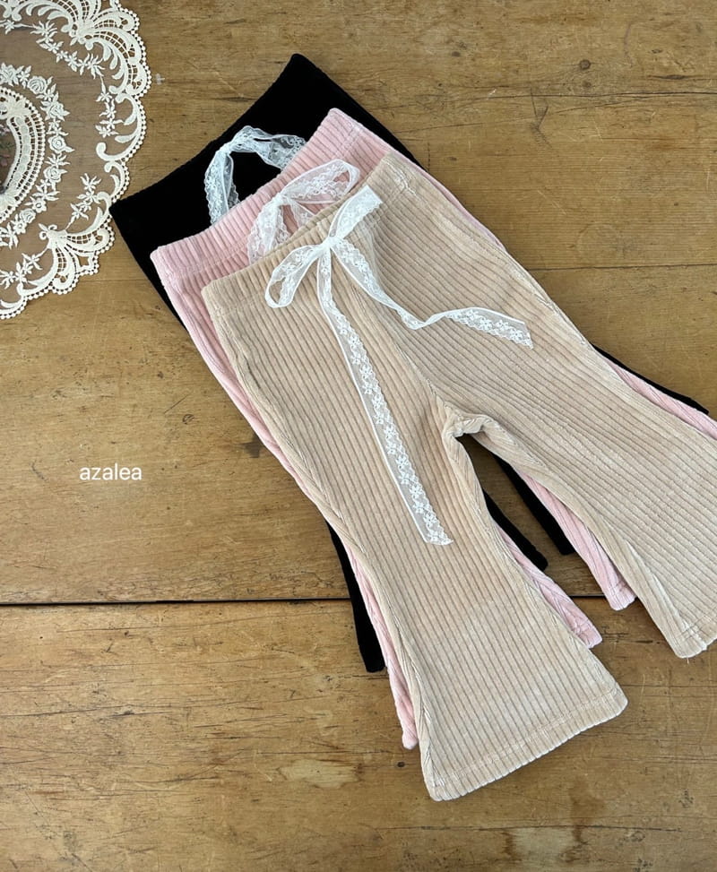 Azalea - Korean Children Fashion - #designkidswear - Velvet Pants - 7