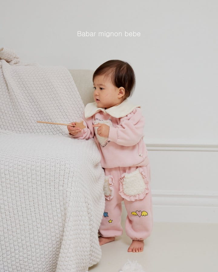 Babar Mignon - Korean Baby Fashion - #babyfever - Bebe Bbosong Pocket Pants - 3