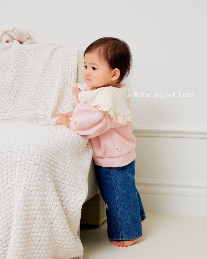 Babar Mignon - Korean Baby Fashion - #babylifestyle - Bebe Denim Heart Pants - 11