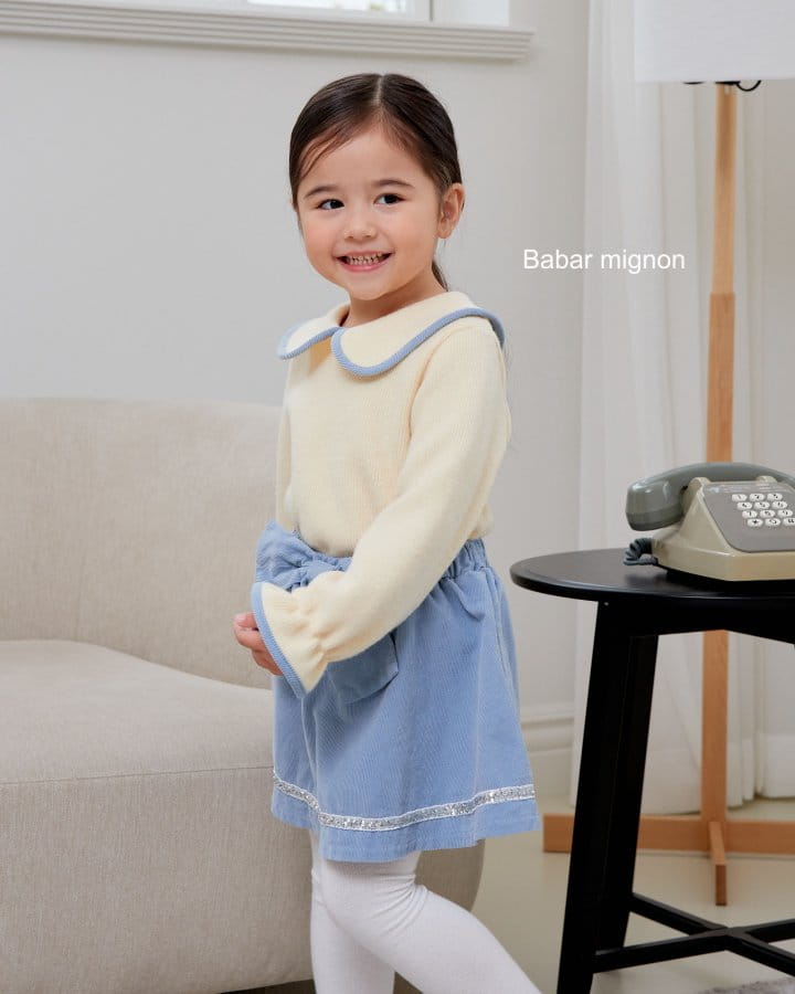 Babar Mignon - Korean Children Fashion - #designkidswear - Piping Circle Tee - 12