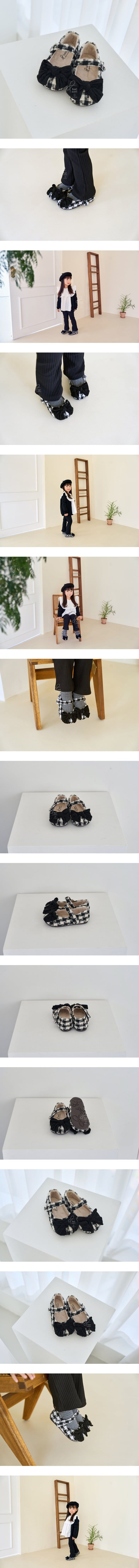 Babyzzam - Korean Children Fashion - #fashionkids - BB417 Winter Check Flats