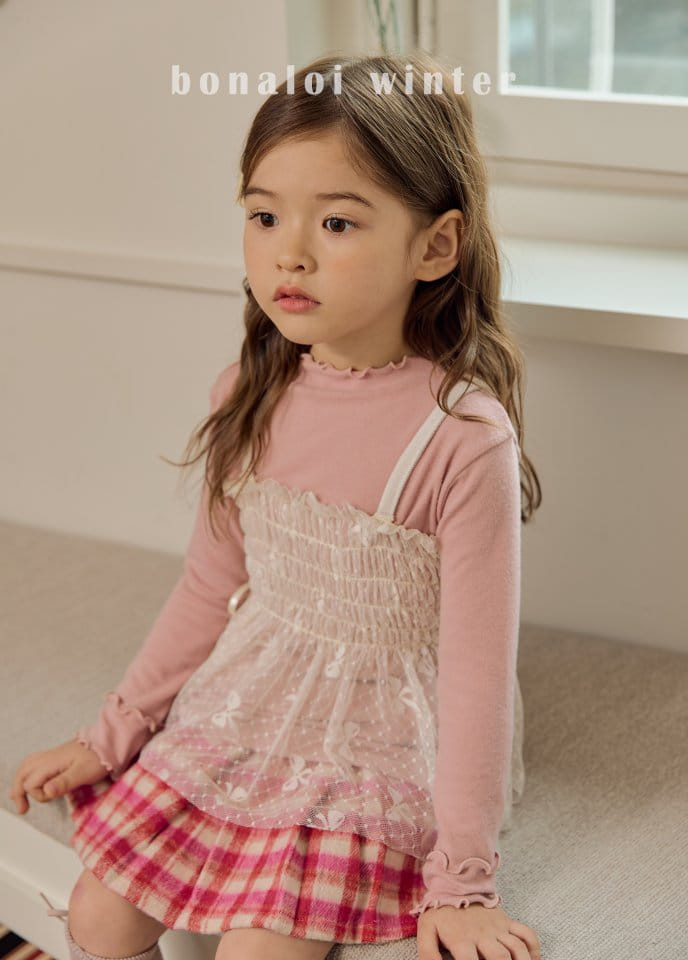 Bonaloi - Korean Children Fashion - #childofig - Ribbon Bustier - 8