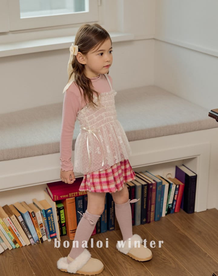 Bonaloi - Korean Children Fashion - #childofig - Ribbon Bustier - 9