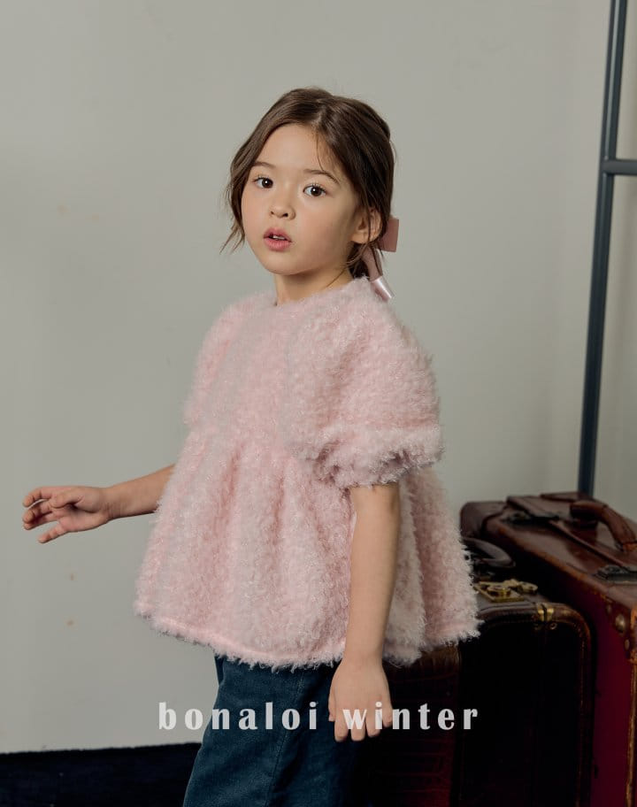 Bonaloi - Korean Children Fashion - #designkidswear - Poodle Ribbon Tee - 8