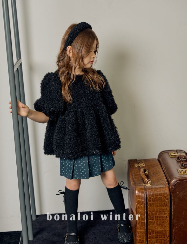 Bonaloi - Korean Children Fashion - #magicofchildhood - Denim Fleece Skirt Pants - 9