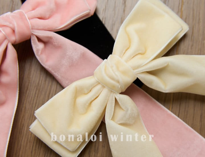 Bonaloi - Korean Children Fashion - #stylishchildhood - Winter Velvet Hairpin