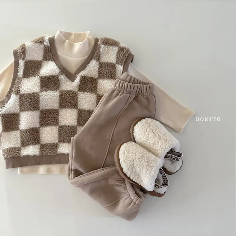 Bonito - Korean Baby Fashion - #babyboutique - Check Dumble Vest - 8