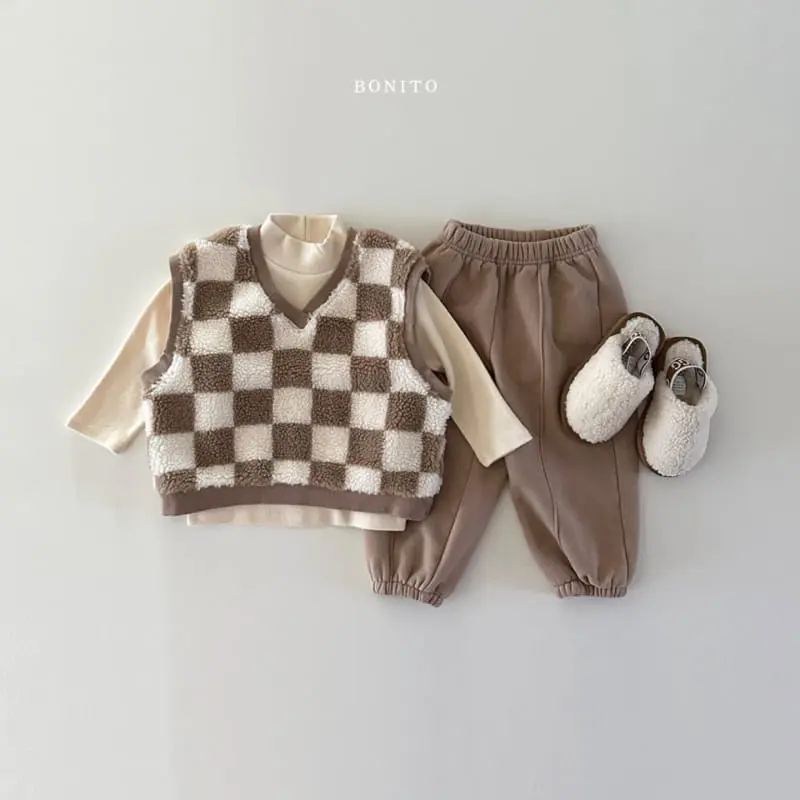 Bonito - Korean Baby Fashion - #babyboutiqueclothing - Check Dumble Vest - 9