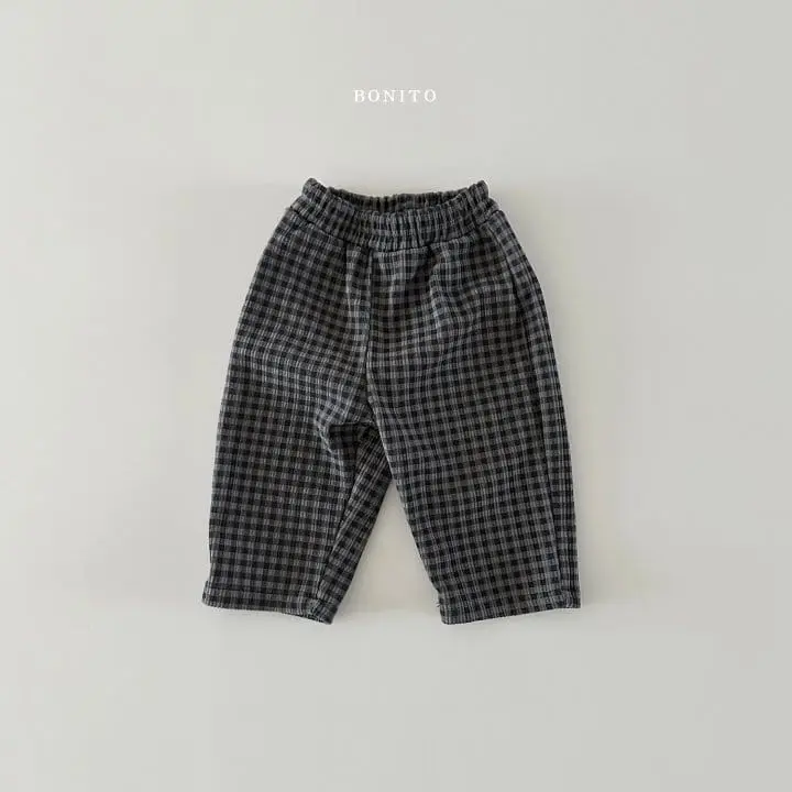 Bonito - Korean Baby Fashion - #babyboutique - Rib Check Pants - 4