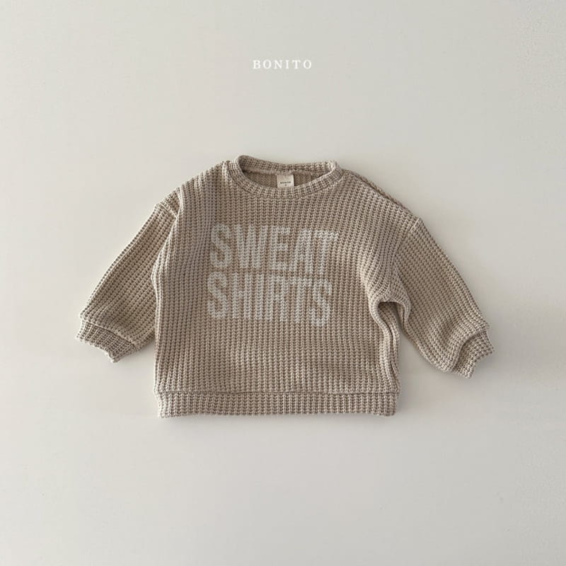 Bonito - Korean Baby Fashion - #babyfever - Sweats Knit Sweatshirt - 2