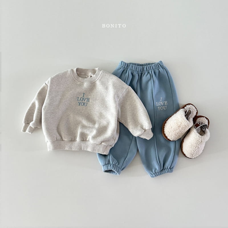 Bonito - Korean Baby Fashion - #babyfever - I Love You Set - 5