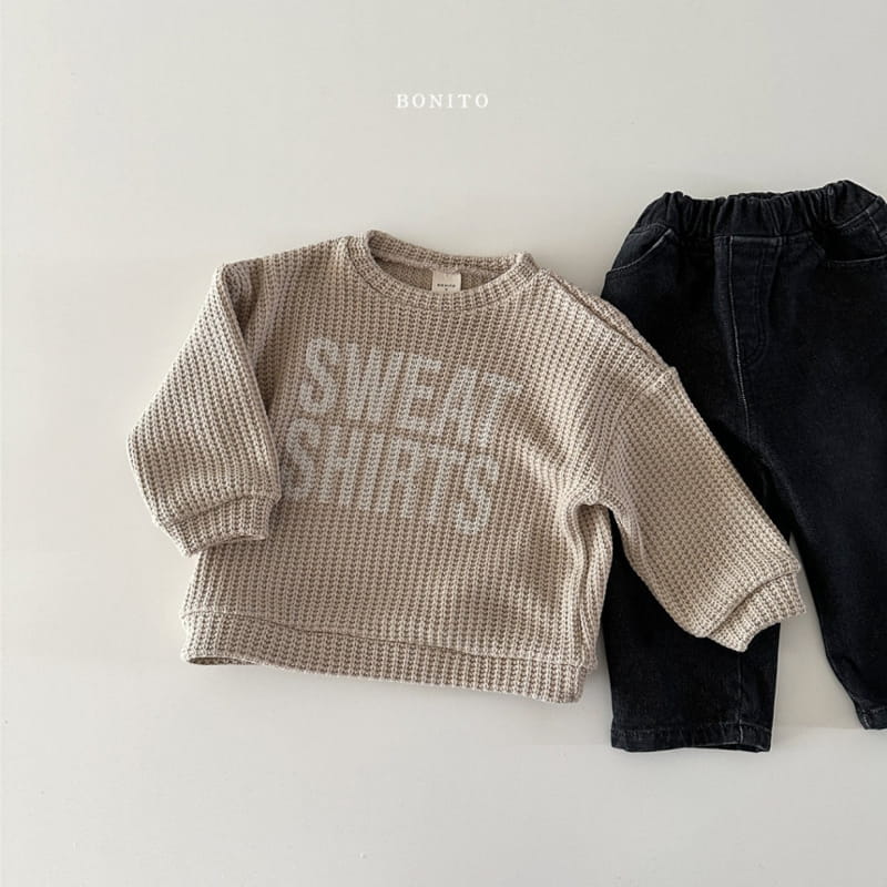 Bonito - Korean Baby Fashion - #babygirlfashion - Sweats Knit Sweatshirt - 4