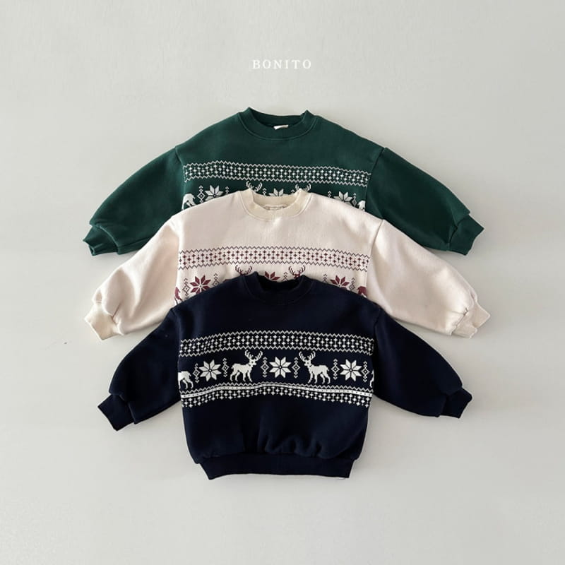 Bonito - Korean Baby Fashion - #babyootd - Deer Sweatshirt - 2