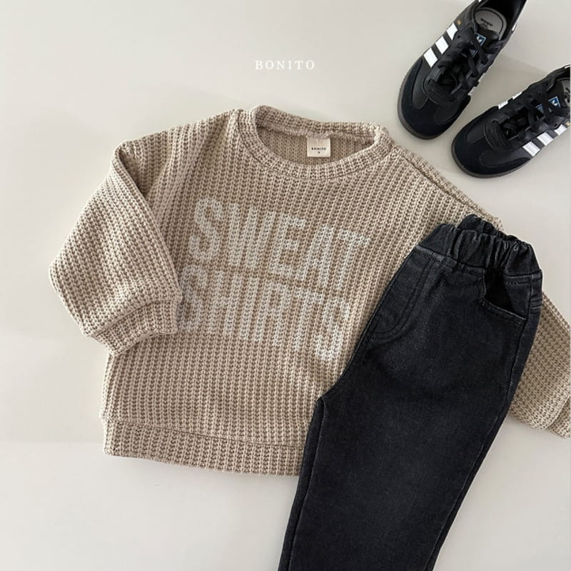 Bonito - Korean Baby Fashion - #babyoutfit - Sweats Knit Sweatshirt - 7