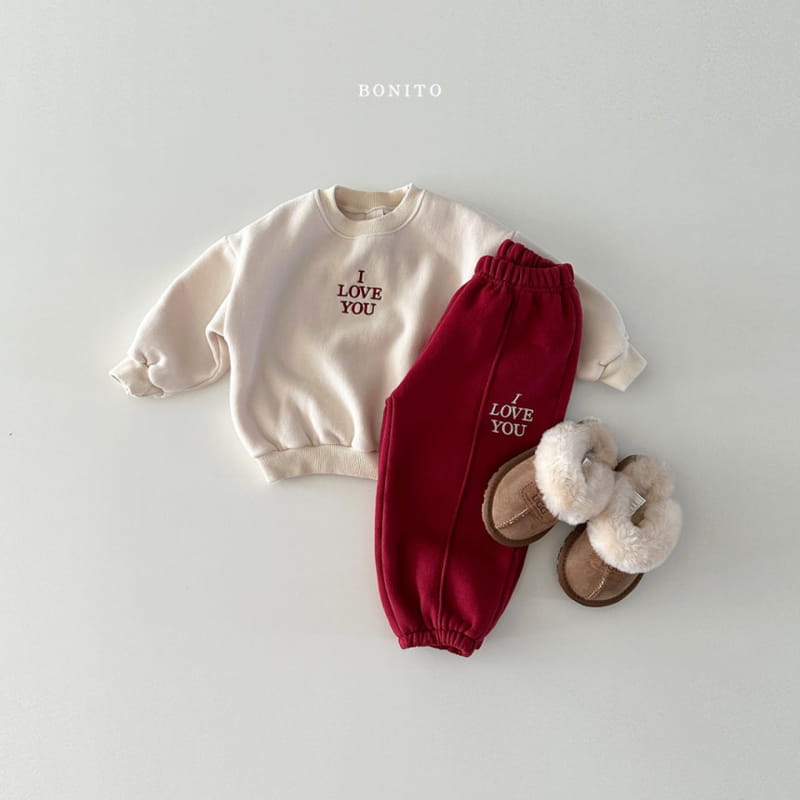 Bonito - Korean Baby Fashion - #babyoutfit - I Love You Set - 11