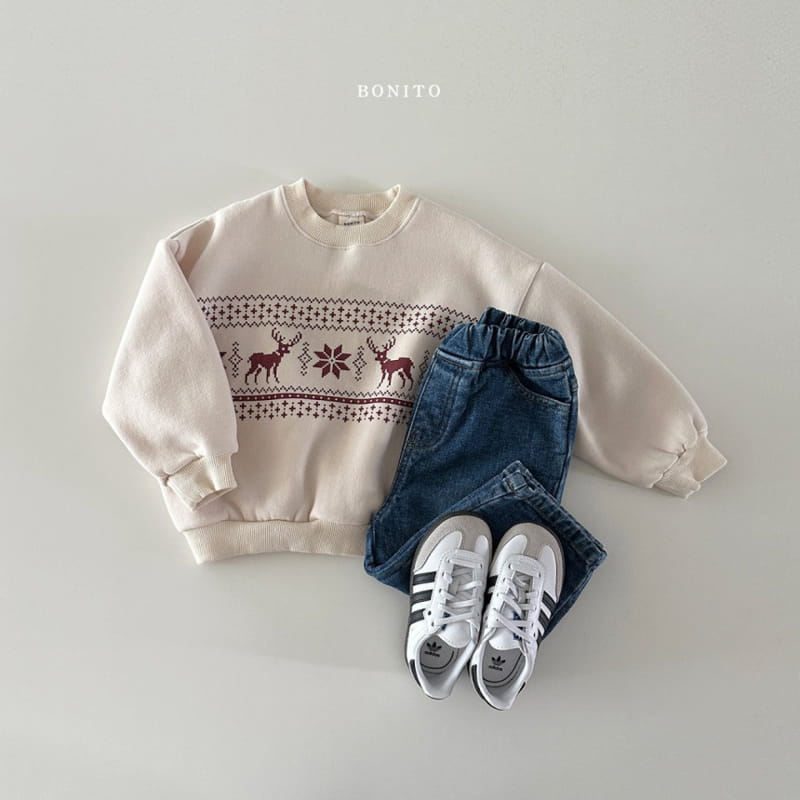 Bonito - Korean Baby Fashion - #onlinebabyboutique - Deer Sweatshirt - 6