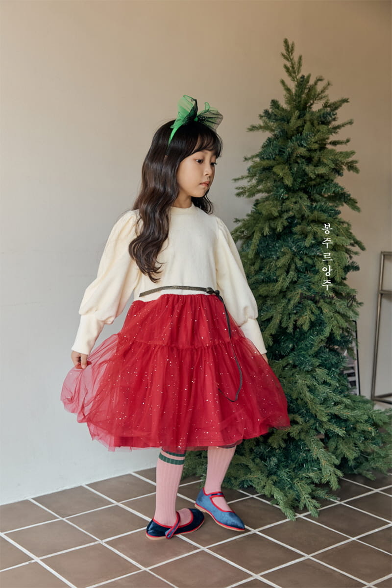 Bonjour Ange - Korean Children Fashion - #childofig - Christmas Bella One-piece - 9