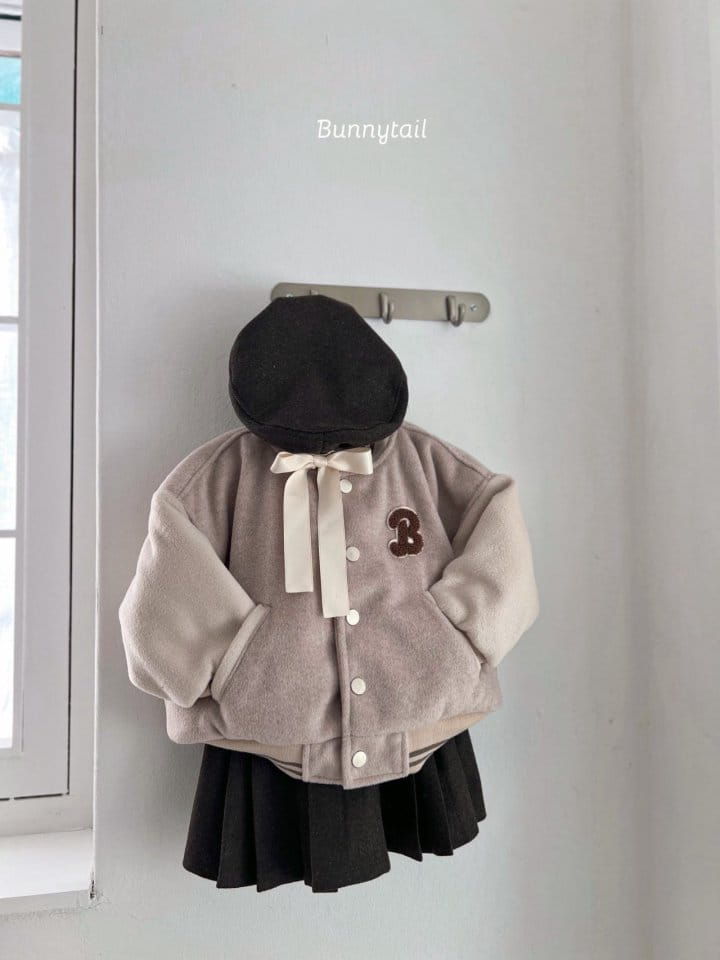 Bunnytail - Korean Children Fashion - #kidsstore - Bunny Varsity Jacket - 6